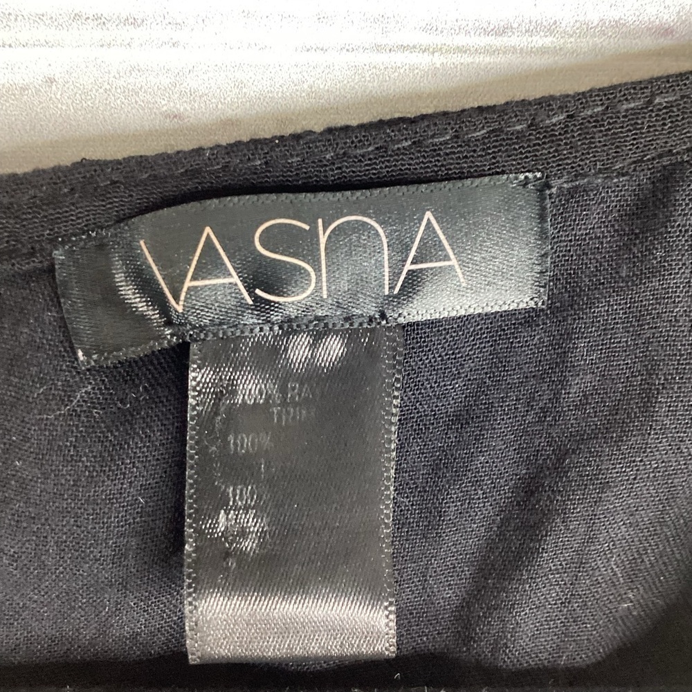 VASNA SIZE M BLACK CROCHET MID DRESS SUMMER FALL GUC - Picture 10 of 10